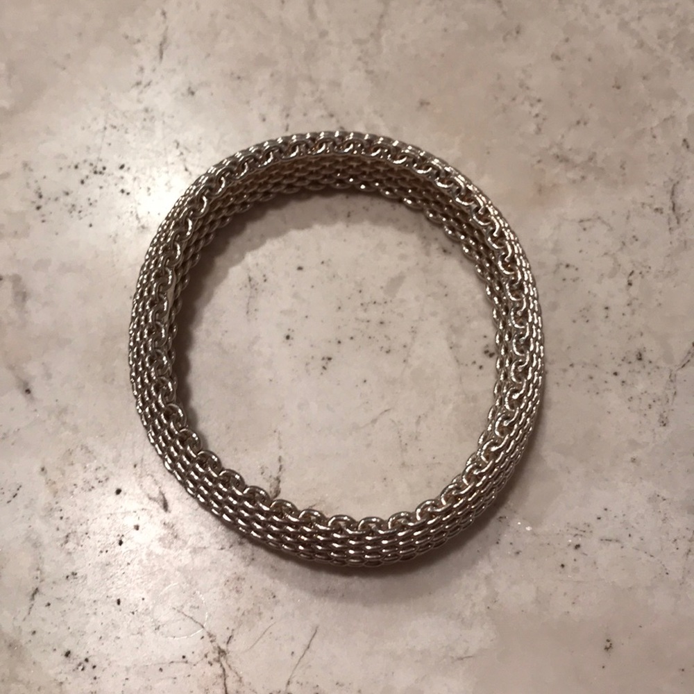 Tiffany mesh sterling bracelet